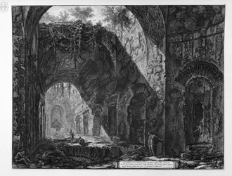Innenansicht des Tempels von Canopo in der Villa Adriana